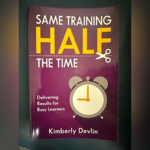 Book ‘Same training half the time’